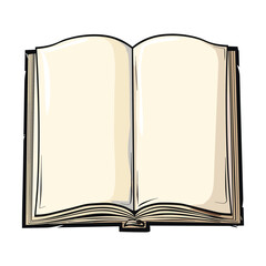 open book vector illustration