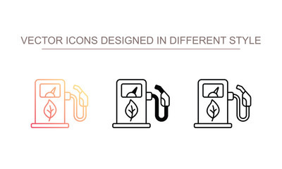 bio fuel icon design with white background stock illustration