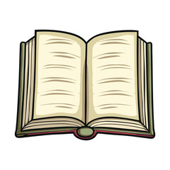 open book vector illustration