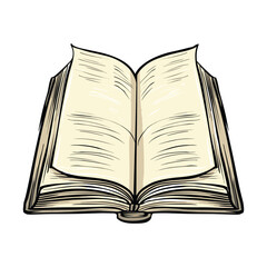 open book vector illustration