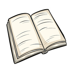 open book vector illustration
