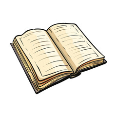 open book vector illustration