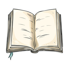 open book vector illustration