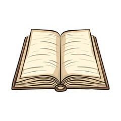 open book vector illustration