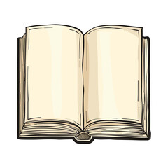 open book vector illustration