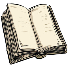 open book vector illustration