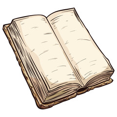 open book vector illustration