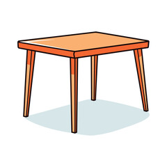 vector illustration of a table