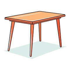 vector illustration of a table