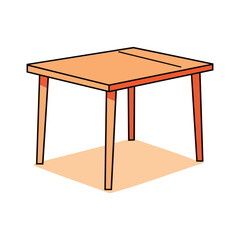 vector illustration of a table
