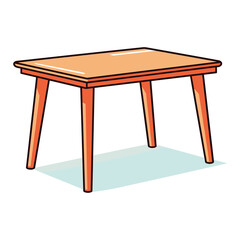 vector illustration of a table
