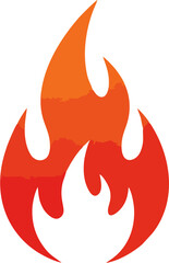 Glowing fireball vector with radiant heat waves