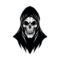 spooky haunted house silhouette