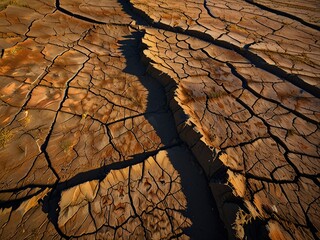 dry cracked ground