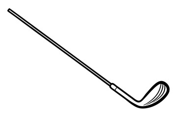 golf club silhoutte vector illustration