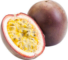 Fresh Passion Fruit Isolated From Background
