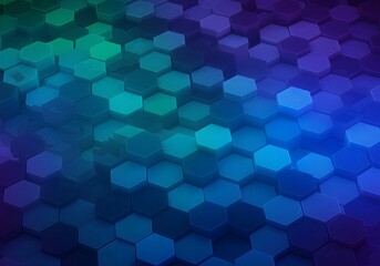 Abstract Hexagon Gradient Background, Geometric Shapes, Colorful Design, Digital Art, Modern Illustration.