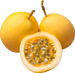 Passion Fruit Isolated From Background