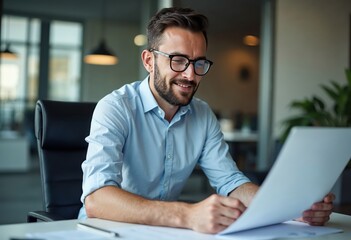 young man working on laptop