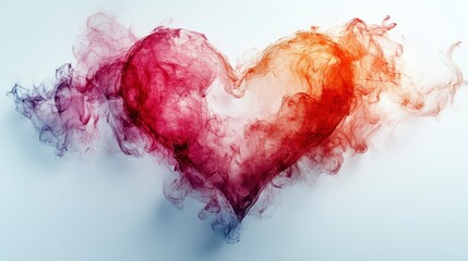 Modern Heart Grid "Happy Valentine's Day" modern geometric heart pattern in shades of pink and red on a crisp white background, leaving central area clear for text.