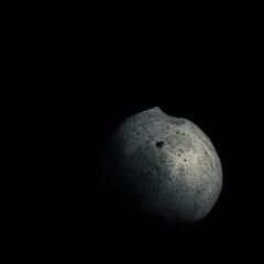 Apricot with black background