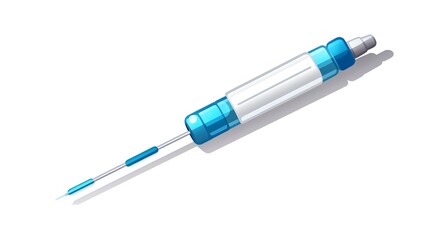 High Resolution Syringe Icon Vector Illustration for Medical Websites and Healthcare Blogs