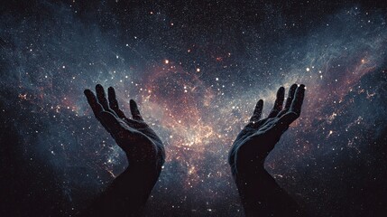 Heartwarming Gesture of Two Hands Reaching Out