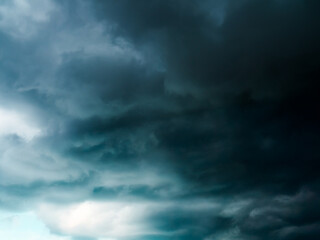 Cloud storm sky dark rain lightning thunder stormy typhoon nature light scene rainy atmosphere...