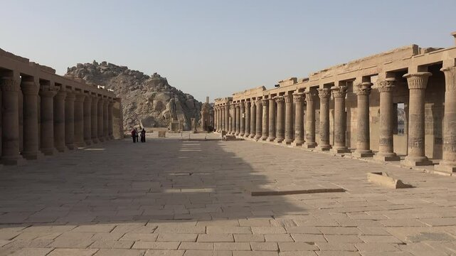 The Courtyard of Philae Temple: A Gateway to the Divine