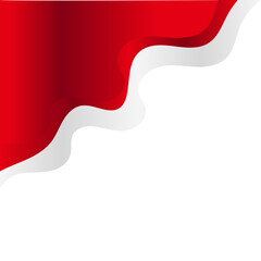 Indonesia Waving Flag Corner Border