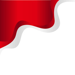 Indonesia Waving Flag Corner Border