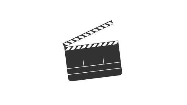 Cartoon Film Slate Timecode Animation &ndash; 4K Clapper Board.