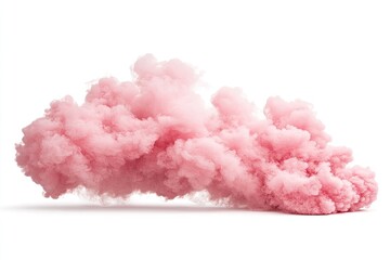 Pink cloud of smoke