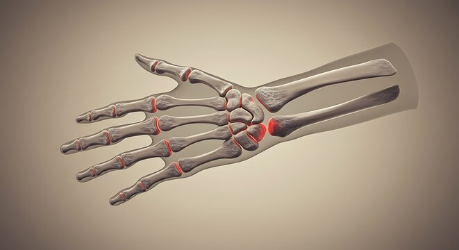Right Hand X-ray PA View Detailed X-ray of the right hand for diagnosing fractures or arthritis.