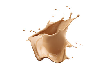 Liquid foundation splash element, fluid cosmetic cream 3d illustration.