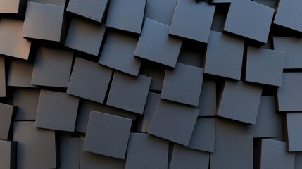 Abstract Black Cubes Background