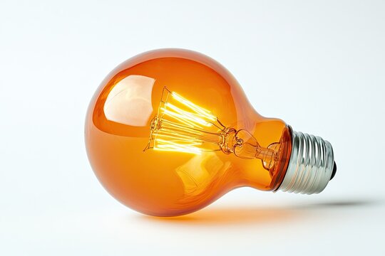 Amber incandescent style LED light bulb