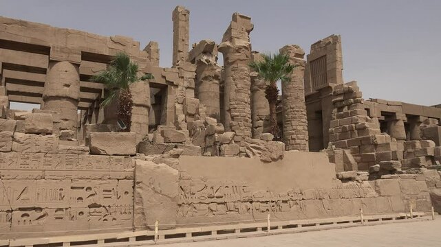 Sunlit Ruins of Karnak and Luxor Temples