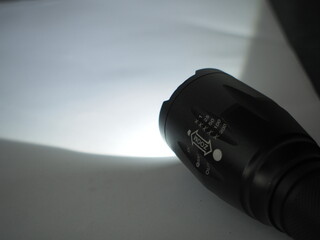 flashlight on, blackout survival kit