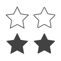 star outline, star template, star line, star shape