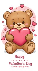 Obraz premium Heartfelt Hug: Valentine's Day Delight