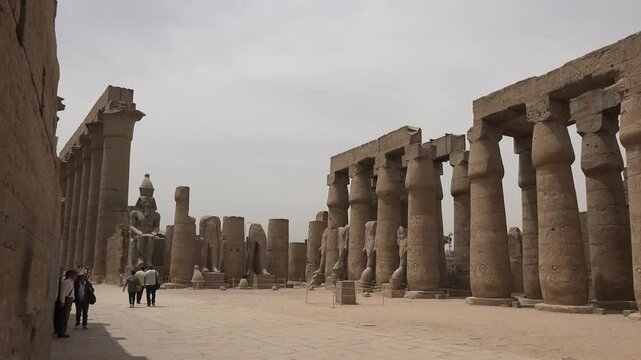 The Majestic Columns of Luxor Temple