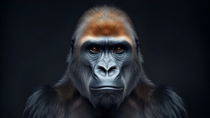 Obraz premium Gorilla's profile picture.
