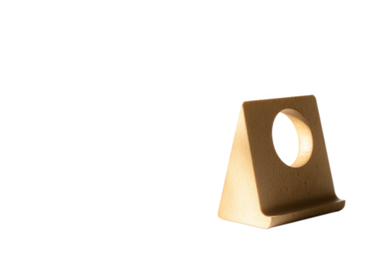 Minimalist Wooden Phone Stand Elegant & Functional Desk Organizer