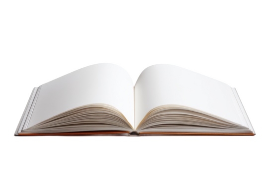 Blank Open Book Ready for Your Story, Ideas, or Notes