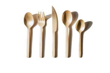 Elegant Sustainable Bamboo Cutlery Set Spoons, Forks, and Knives