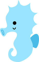 Cute Seahorse Illustration