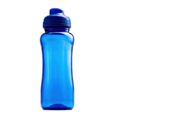 Hydration Essentials Durable Blue Plastic Water Bottle for Active Lifestyles