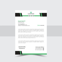 Professional Modern Corporate Letterhead  Template	vector design 