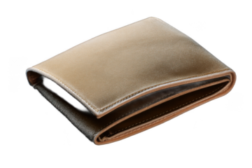 Luxury Leather Wallet Premium Bi-Fold Design in Tan and Brown